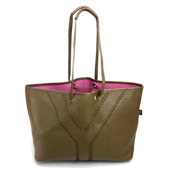 YVES SAINT LAURENT Pink Leather Tote Bag - Picture 1 of 10